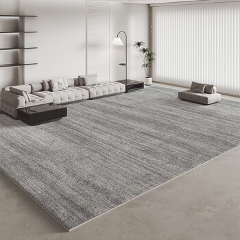 Yingfei tianjin carpet living room 2025 new style no-wash and wipeable light luxury high-end living room large carpet sofa coffee table carpet gray white 01 persian velvet 160cm*230cm waterproof and stain-proof, easy to take care of