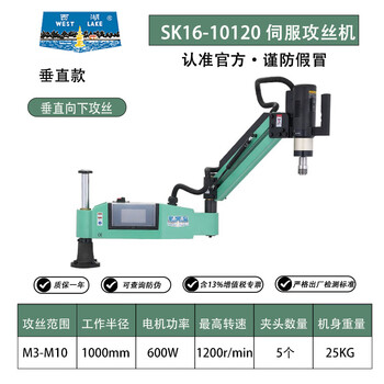 Wen yijia customized servo m3-16 tapping machine rocker arm hand-held tapping machine automatic cnc universal injection blower sk16-10120/m3-m10/600w vertical 1