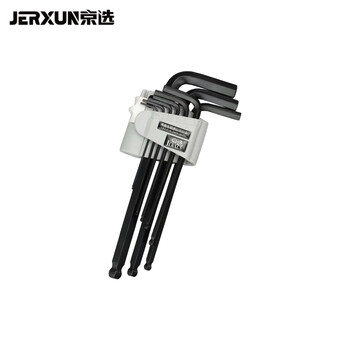 Jerxun ball head extra long hexagonal wrench flat head hexagonal set combination metric ladder t-shaped l-shaped screw wrench