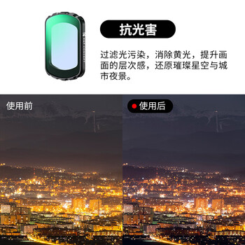 Zall dji pocket3 filter action camera filter set pocket camera dji accessories magnetic installation quick release filter anti-light pollution filter