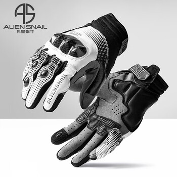 Alien snail t3 gloves carbon fiber anti-fall men's and women's four seasons breathable motorcycle racing and motorcycle riding equipment