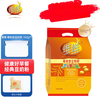 Vv vita soy milk powder for breakfast instant cereal soy milk powder independent small package vita soy milk powder 760g*1 bag