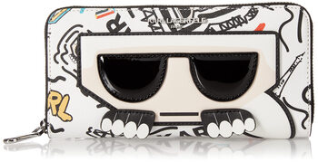 Karl lagerfeld maybelle zip wallet, combination white combination white one size