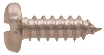 Hillman aluminum flat head slotted sheet metal screw 20.32 x 1.91 cm