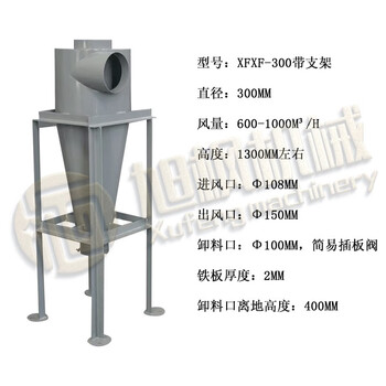 Mechanical rensakron cyclone dust collector material conveyor cyclone woodworking dust collector cyclone separator xfxf-300+ angle iron bracket