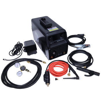 Blue demon 200lcd tig/stick welding machine dual voltage 200 amp multi-material welding igbt inverter