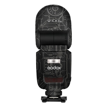 Meibentang suitable for godox v100 flash protective film v100 sticker matte 3m circuit dark gold