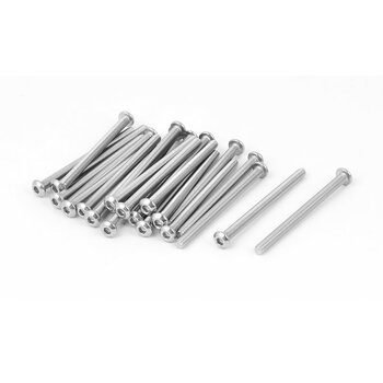 Uxcellm3 x 40mm stainless steel button head socket head screws 25 pieces