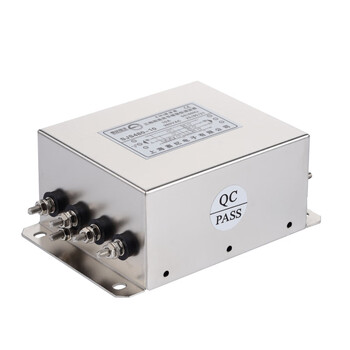 Saiji sjs480 three-phase three-four-wire bipolar power supply filter 380v ac anti-interference emi net three-phase four-wire bipolar sjs480-10a (bolt connection