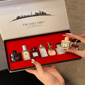 D&18 austrian edition perfume sample counter, long-lasting light fragrance, fresh fragrance, 5ml selected gift for women and girls, seven-piece perfume set + gift bag