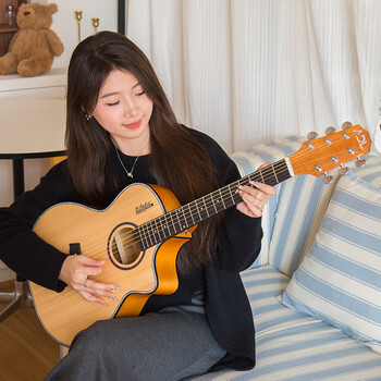 Andrew 36-inch folk guitar for beginners, jita musical instrument, travel guitar, 36-inch spruce wood + gift package