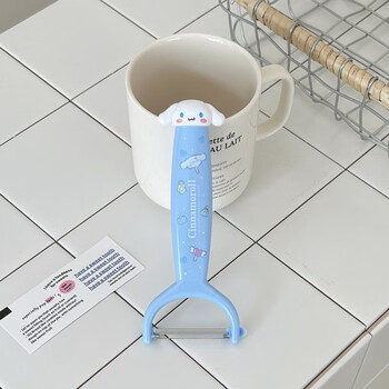 Lnga landgre big-eared dog kuromi stainless steel doll cute fruit peeling fruit combination kitchen no cinnamon dog peeling