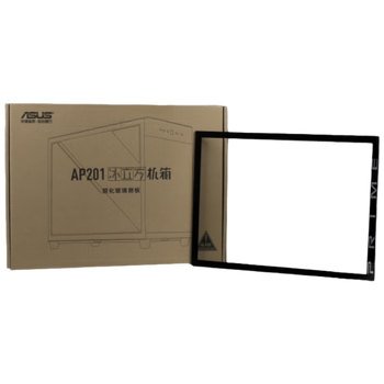 80% new asus ap201 ice cube steel glass side panel side glass black replaceable mesh side panel