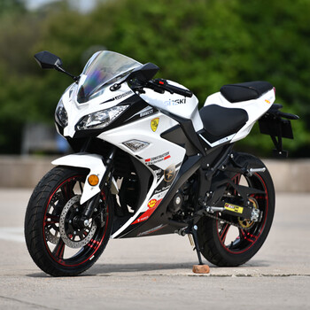 Brand new little ninja motorcycle motorcycle sports car in the new century 400 twin-cylinder water-cooled fuel 200 street car national iv efi can be registered white faraday 400 twin-cylinder water-cooled with balance shaft can be licensed