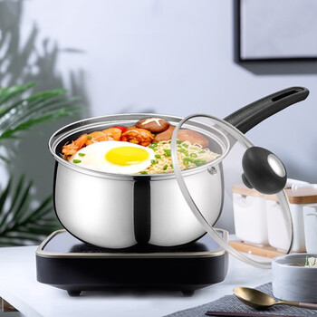 Asd milk pot stainless steel instant noodle milk pot 16cm baby food pot soup pot induction cooker universal wg1916