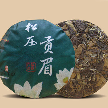Fuding white tea songpressed gongmei erliang white tea cake 100g fujian alpine tea tasting tea