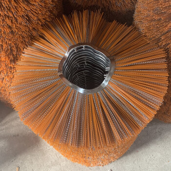 Sanitation snow clearing brush blade, sweeper road sweeper, steel wire mixed wire snow clearing non-standard roller brush blade, loader brush blade, inner diameter 255*outer 800mm (2.5kg/piece