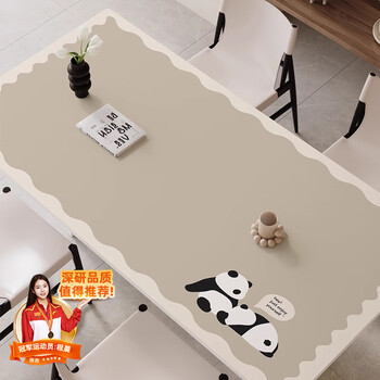 Lange printed silicone table mat, waterproof and oil-proof, no-wash desk mat, anti-scalding and wear-resistant, coffee table table mat, tablecloth, sweet bear, precise cutting, no burrs, custom size (contact customer service for remarks)