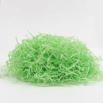 Raffia filler gift box paper wadding raffia gift box shredded paper silk gift decoration gift box gift box packaging green