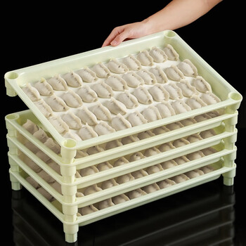 Jieyunmao kitchen supplies storage box creative dumpling tray thickened pp dumpling tray frozen rectangular refrigerator household tray dumpling tray-5 layers dumpling tray-5 layers