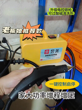 Double cleaning machine, high temperature household appliance cleaning, housekeeping steam car washing, portable supercharged steam equipment, 3500w upgraded supercharged electronic control type (can pass acid and alkali cleaning agents, corrosion resistance 6