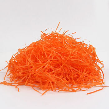 Raffia filling gift box paper wadding raffia gift box shredded paper silk gift decoration gift box gift box packaging orange