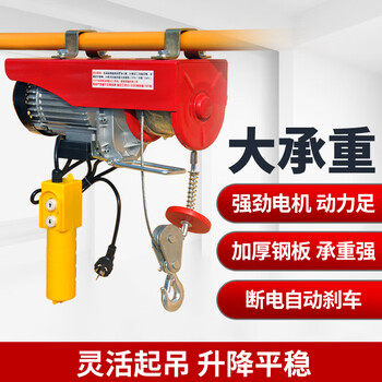 Hangge mini electric hoist 220v household small crane hoist 0.5 ton 1 ton lifting crane loading machine pa600*12 meters/220v upgraded model