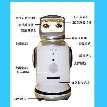 Artificial intelligence welcome service robot commercial home learning singing and dancing hotel hotel hospital rental