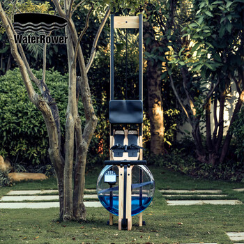 Waterrower imported from the united states, household commercial water resistance rowing machine, solid wood aerobic fitness equipment, ash wood, natural track with engraved logo, standard version