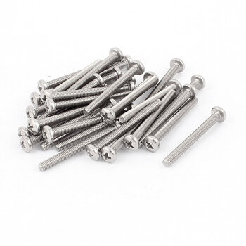 Uxcell cabinet drawer handles m4 x 40mm threaded phillips head screws (30 pieces)