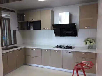 Tyson custom cloud slate floor cabinet kitchen custom simple european marble open stainless steel cabinet custom cabinet cabinet color