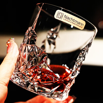 Nachtmann germany imported light luxury crystal glass whiskey wine beer glass drink water cup set engraved whiskey glass 380ml single