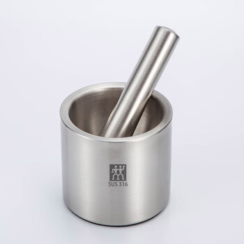 Zwilling (zwilling) german tail goods 304 stainless steel masher solid garlic masher household grinder medicine jar bowl 316 garlic masher