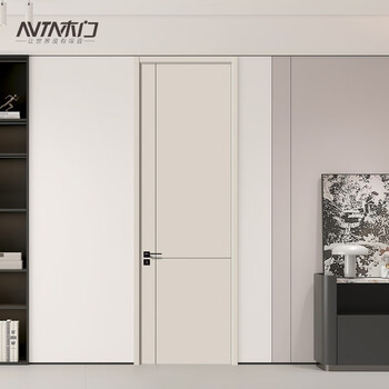 Avta wooden door bedroom door whole house customized wooden composite interior door living room study unpainted wooden door-cream white