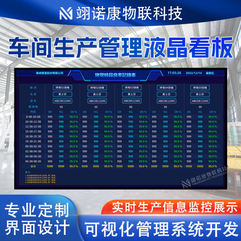 Workshop production management system lcd liquid crystal display production line real-time progress visualization electronic signage customization model 2 includes software fee + industrial computer