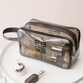 Jinghui xichuang travel cosmetic bag, toiletry bag, fitness bag storage bag, shower waterproof swimming storage bag, portable transparent medium size