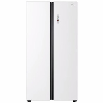Midea 60cm deep ultra-thin side-by-side double door zero-distance embedded bottom cooling air-cooled frost-free first-class energy efficiency dual frequency conversion energy-saving large-capacity household refrigerator 600mm dual system bcd-612wukgpzm sample machine