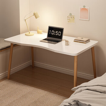 Humanity chengjia computer desk home bedroom desktop office desk simple rental house student study writing small table thickened desktop warm white 70*40cm