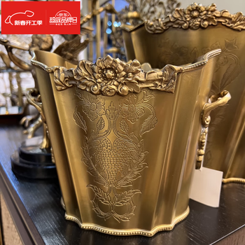 Epden ice bucket champagne bucket indian imported american brass champagne ice bucket european style light luxury creative red beer ice bucket high-end medium size 211517cm