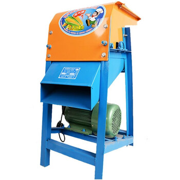 Ling yuxun lingyu peel-free corn threshing machine household fully automatic two-phase 220v corn peeling and threshing machine peeling vertical corn threshing machine copper core motor