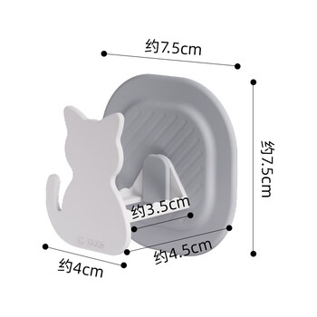 Sp sauce kitchen sponge drain rack suction cup sink no punching dishwashing rag hook steel ball storage rack white single pack