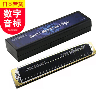Tongbao japan tongbao 6624s adult harmonica professional performance level student advanced 24-hole polyphonic harmonica 12-key set b key