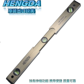 Folding strong magnetic high-precision aluminum alloy level mini lightweight flat ruler retractable small portable measuring ruler 460-600mm strong magnetic type