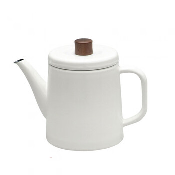 Ckzsu imported from japan noda enamel kettle coffee pot hand brewing kettle household open flame induction cooker white teapot white 1500ml 1l (inclusive)-2l (inclusive)