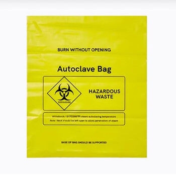 Jggyk high temperature and high pressure sterilization bag garbage bag hazardous waste treatment bag yellow 61*81cm resistance 121 50 pieces/bag
