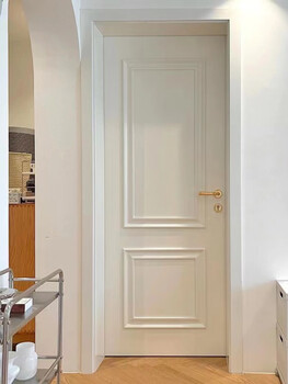 Customized french cream style multi-layer solid wood door composite solid wood nordic solid wood paint french door bedroom door european style door solid wood composite paint including hardware door-to-door measurement installation and delivery to home