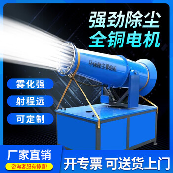 Wen yijia dust removal fog cannon machine construction site cannon fog machine dust removal environmental protection dust-proof automatic sprayer industrial dust-proof dust reduction fog 40 type diesel generator