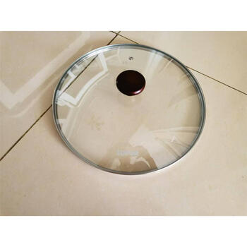 Universal visual stainless steel tempered glass pot lid can stand 26283032cm wok frying pan lid 32 tempered glass lid 30cm