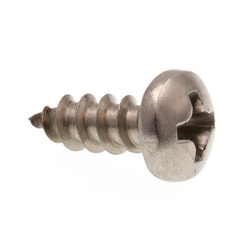 Prime-line sheet metal screws self-tapping flat phillips head #6 x 3/8 inch stainless steel