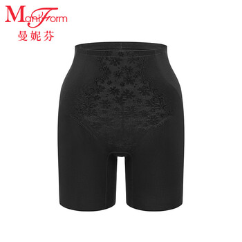 Maniform high waist waist tummy tights women's underwear antibacterial inseam bottoms comfortable safety pants 020 black m (72)